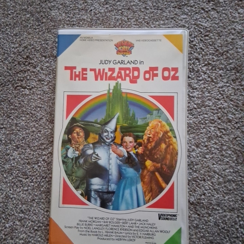 Judy Garland In The Wizard Of Oz Vhs Rare Movie